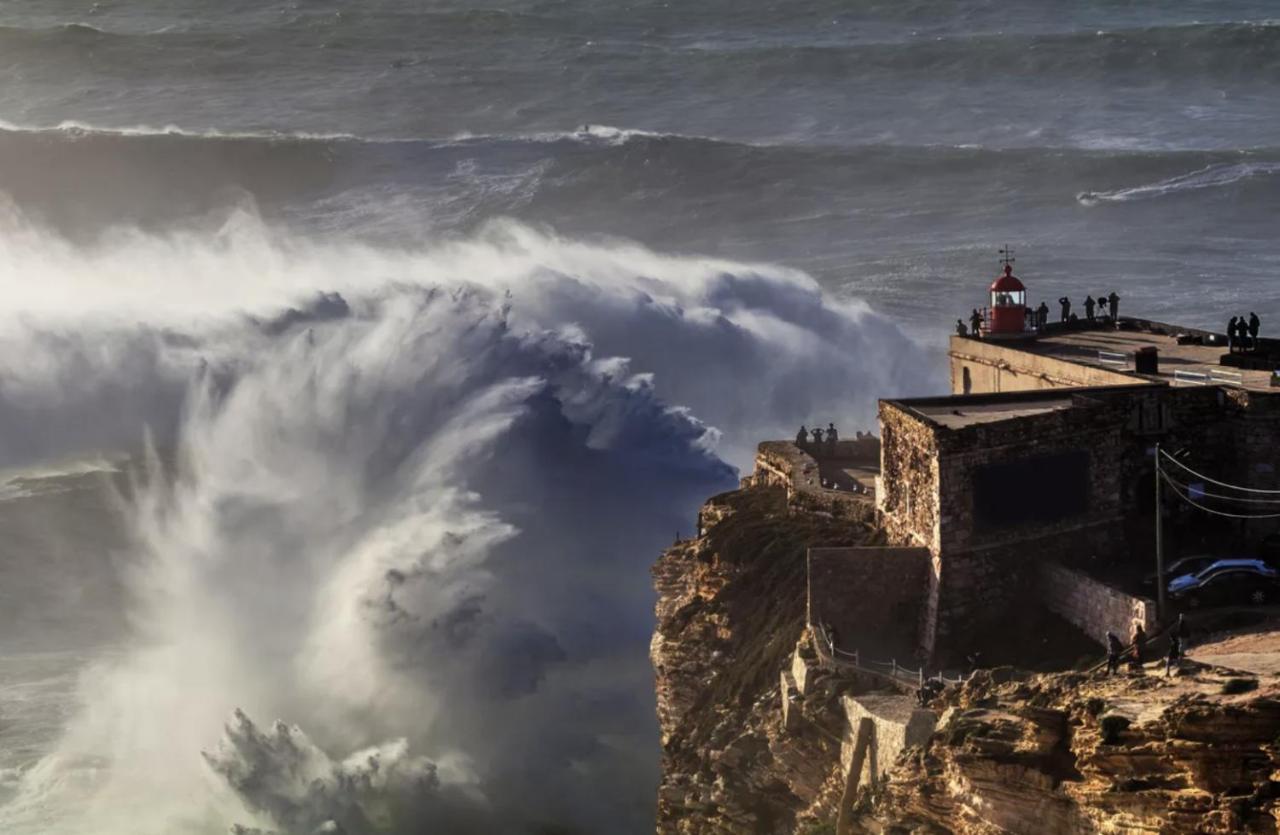 Ferienwohnung Casa Na Onda Liberdade Nazaré Exterior foto